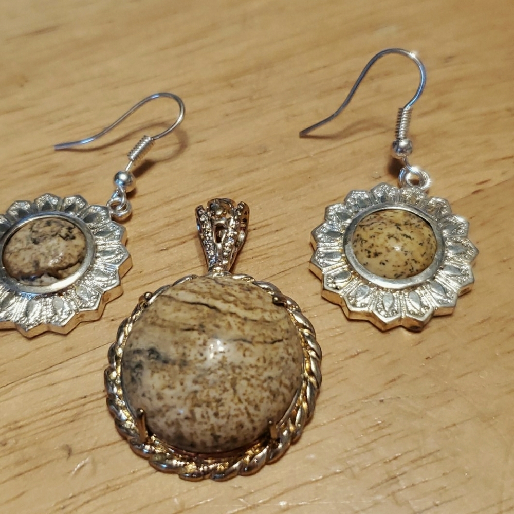 Very pretty Genuine Picture Jasper Set